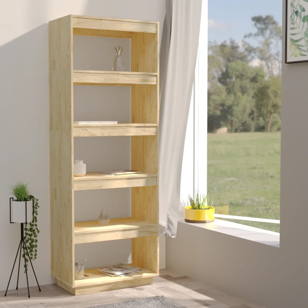 vidaXL Bibliotecă/Separator cameră, 60x35x167 cm, lemn masiv pin