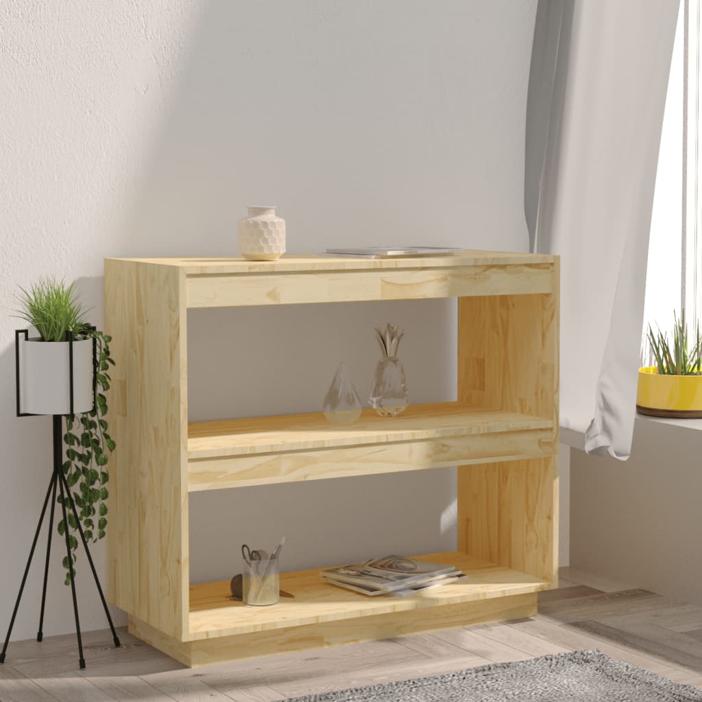 

vidaXL Boekenkast 80x35x71 cm massief grenenhout