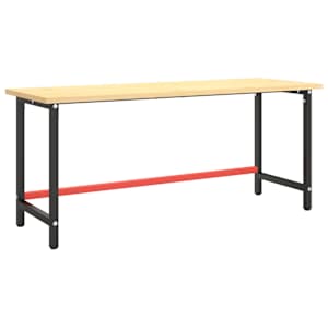 Rám pracovního stolu matně černý a matně červený 180x57x79 cm - obrázek 2
