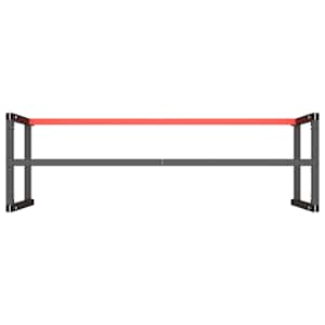 Rám pracovního stolu matně černý a matně červený 180x57x79 cm - obrázek 6