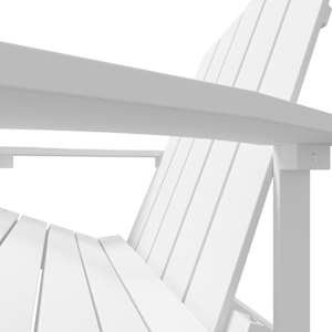 Zahradní křeslo Adirondack HDPE bílé - obrázek 6