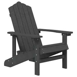 Zahradní křeslo Adirondack HDPE antracitové - obrázek 2