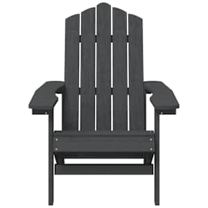 Zahradní křeslo Adirondack HDPE antracitové - obrázek 3