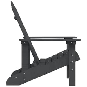 Zahradní křeslo Adirondack HDPE antracitové - obrázek 4