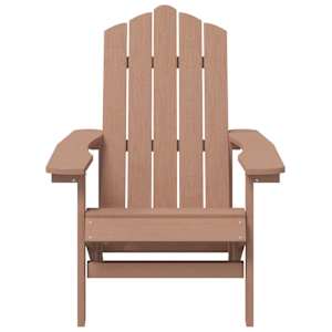 Zahradní křeslo Adirondack HDPE hnědé - obrázek 3