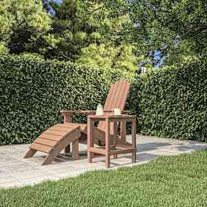 Zahradní stolek Adirondack hnědý 38 x 38 x 46 cm HDPE - obrázek 3