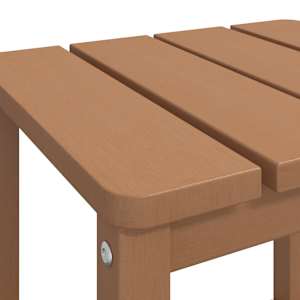 Zahradní stolek Adirondack hnědý 38 x 38 x 46 cm HDPE - obrázek 6
