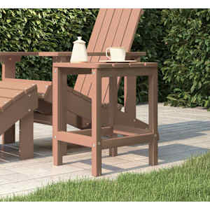 Zahradní stolek Adirondack hnědý 38 x 38 x 46 cm HDPE - obrázek 1