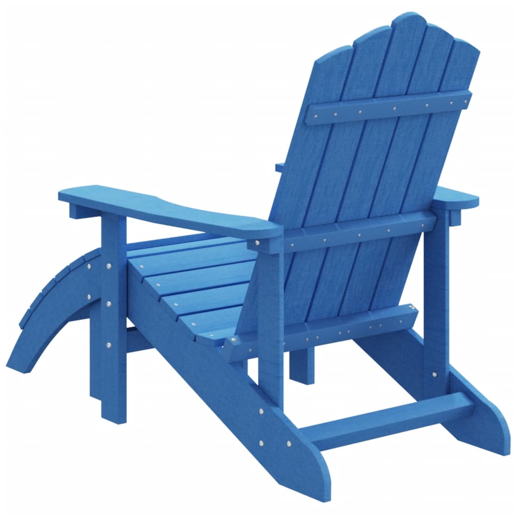 Chaise De Jardin Adirondack Avec Repose-pied PEHD Bleu Marine VidaXL 16 width=274