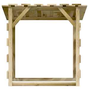 Pergola se střechou 100 x 90 x 100 cm impregnované borové dřevo - obrázek 3