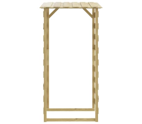 vidaXL katusega lehtla, 100 x 90 x 200 cm, immutatud männipuit