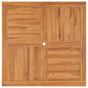 Zahradní jídelní stůl 110 x 110 x 75 cm masivní teak - obrázek 4