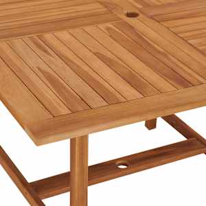 Zahradní jídelní stůl 110 x 110 x 75 cm masivní teak - obrázek 5