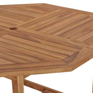 Zahradní jídelní stůl 110 x 110 x 75 cm masivní teak - obrázek 6