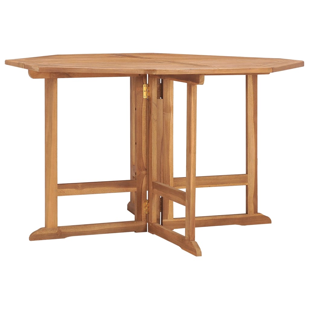 Garten-Esstisch Klappbar 110x110x75 cm Massivholz Teak