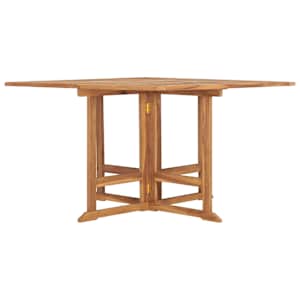 Skládací zahradní jídelní stůl 110 x 110 x 75 cm masivní teak - obrázek 2