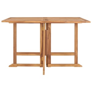 Skládací zahradní jídelní stůl 110 x 110 x 75 cm masivní teak - obrázek 3