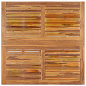 Skládací zahradní jídelní stůl 110 x 110 x 75 cm masivní teak - obrázek 4