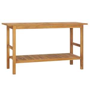 Koupelnová skříňka masivní teak 132 x 45 x 75 cm - obrázek 4