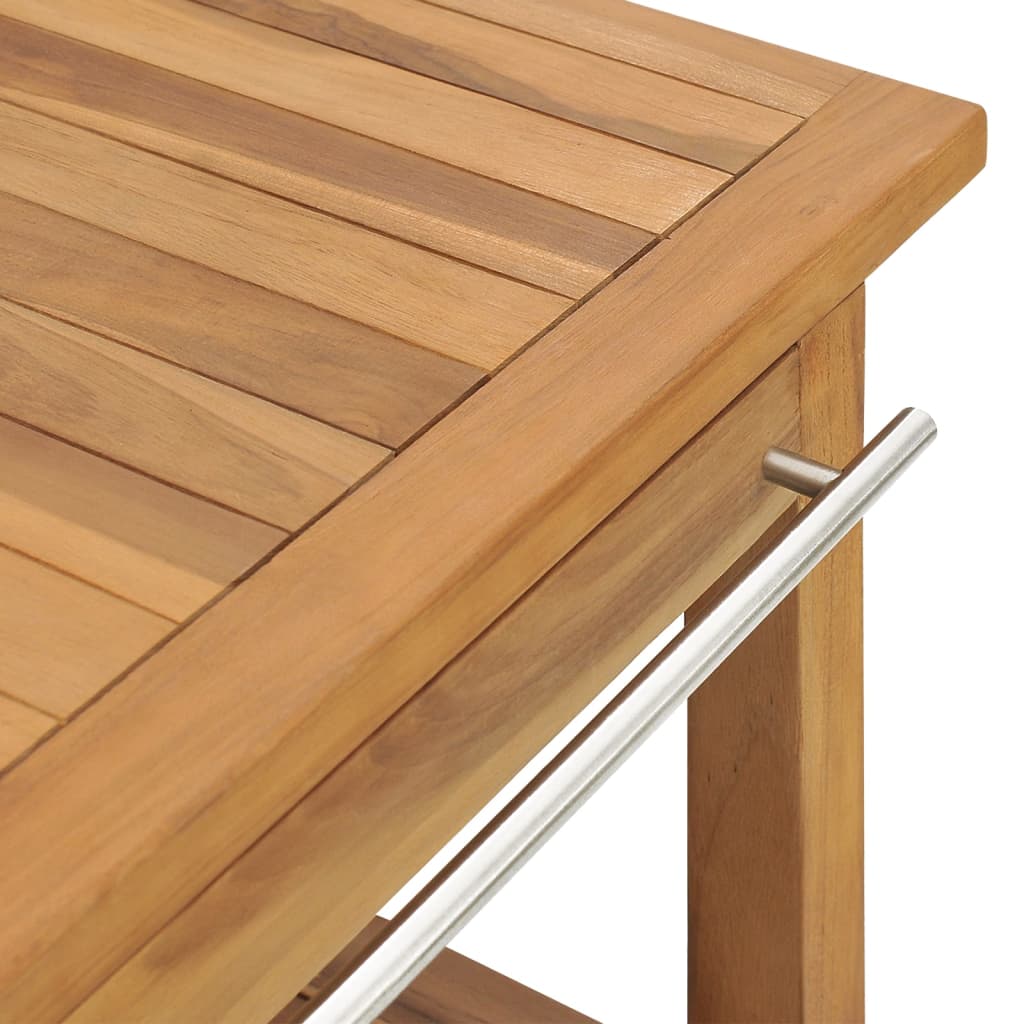 Solid Teak Bathroom Vanity Cabinet with Baskets - 29.1in & 51.2in Versions vidaX - Picture 23 of 28
