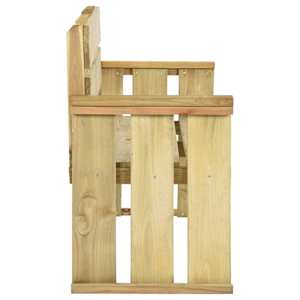 Zahradní lavice 121 cm impregnované borové dřevo - obrázek 3
