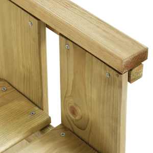 Zahradní lavice 121 cm impregnované borové dřevo - obrázek 6