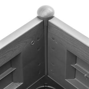 Vyvýšený záhon PP kamenný šedý 100 x 43 x 35 cm - obrázek 5