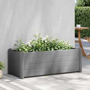 Vyvýšený záhon PP kamenný šedý 100 x 43 x 35 cm - obrázek 1