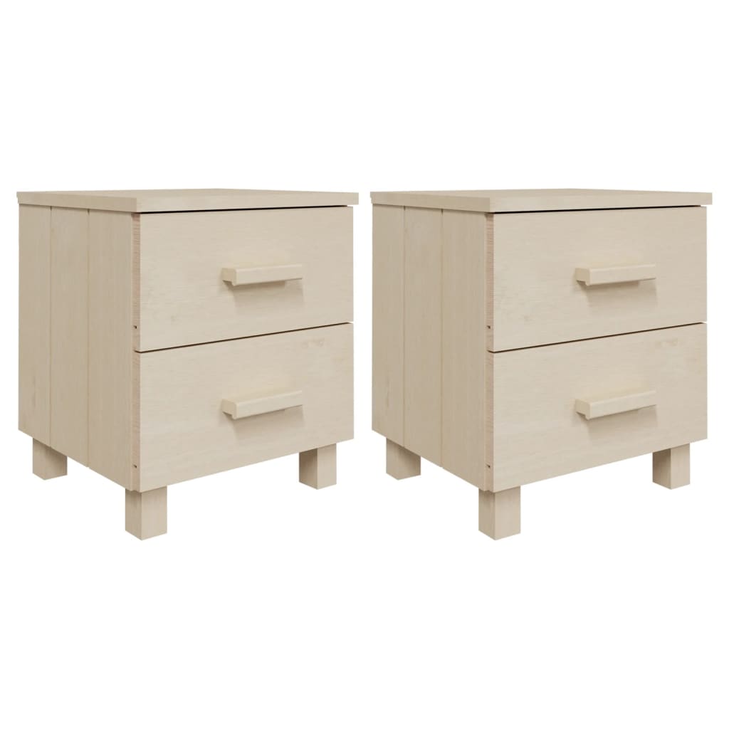 vidaXL Noční stolky HAMAR 2ks medově hnědé 40x35x44,5 cm masivní dřevo