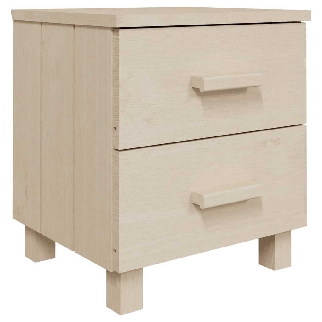 vidaXL Nachtkastjes HAMAR 2 st 40x35x44,5 cm grenenhout honingbruin afbeelding