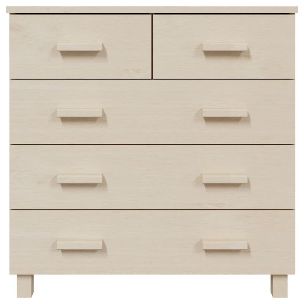 

vidaXL Dressoir 79x40x80 cm massief grenenhout honingbruin