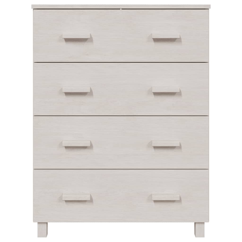 Komoda HAMAR bela 79x40x103,5 cm trdna borovina