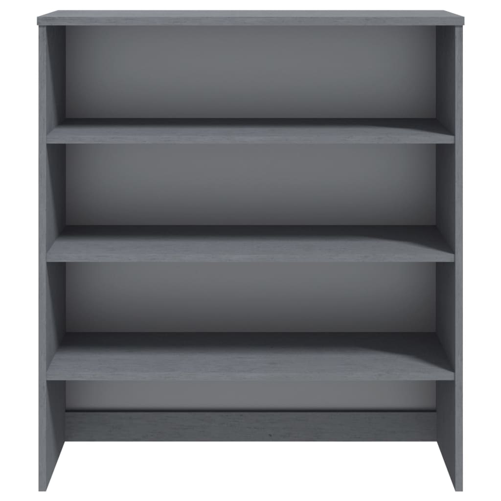 

vidaXL Opzetkast 90x30x100 cm massief grenenhout donkergrijs