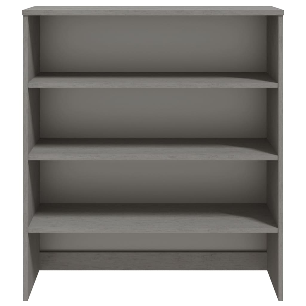 

vidaXL Opzetkast 90x30x100 cm massief grenenhout lichtgrijs