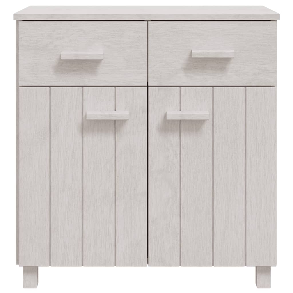 

vidaXL Dressoir 79x40x80 cm massief grenenhout wit