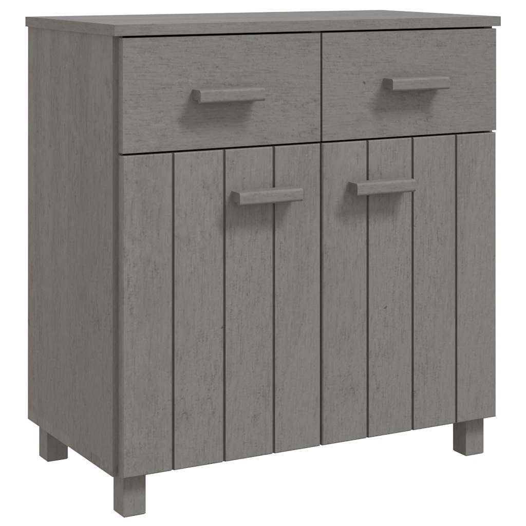 E-shop vidaXL Komoda HAMAR, svetlosivá 79x40x80 cm, borovicový masív
