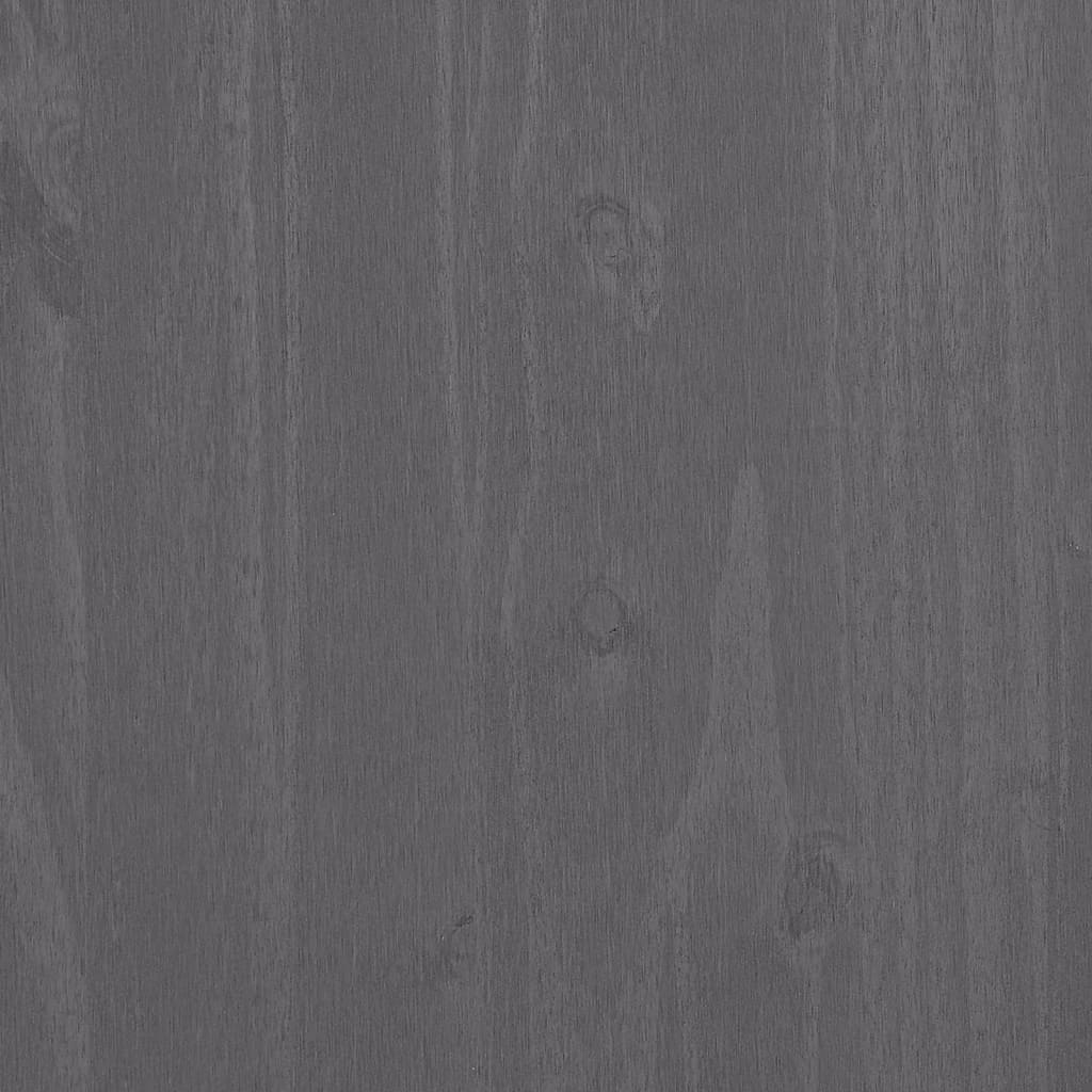 Příborník HAMAR světle šedý 79 x 40 x 80 cm masivní borovice
