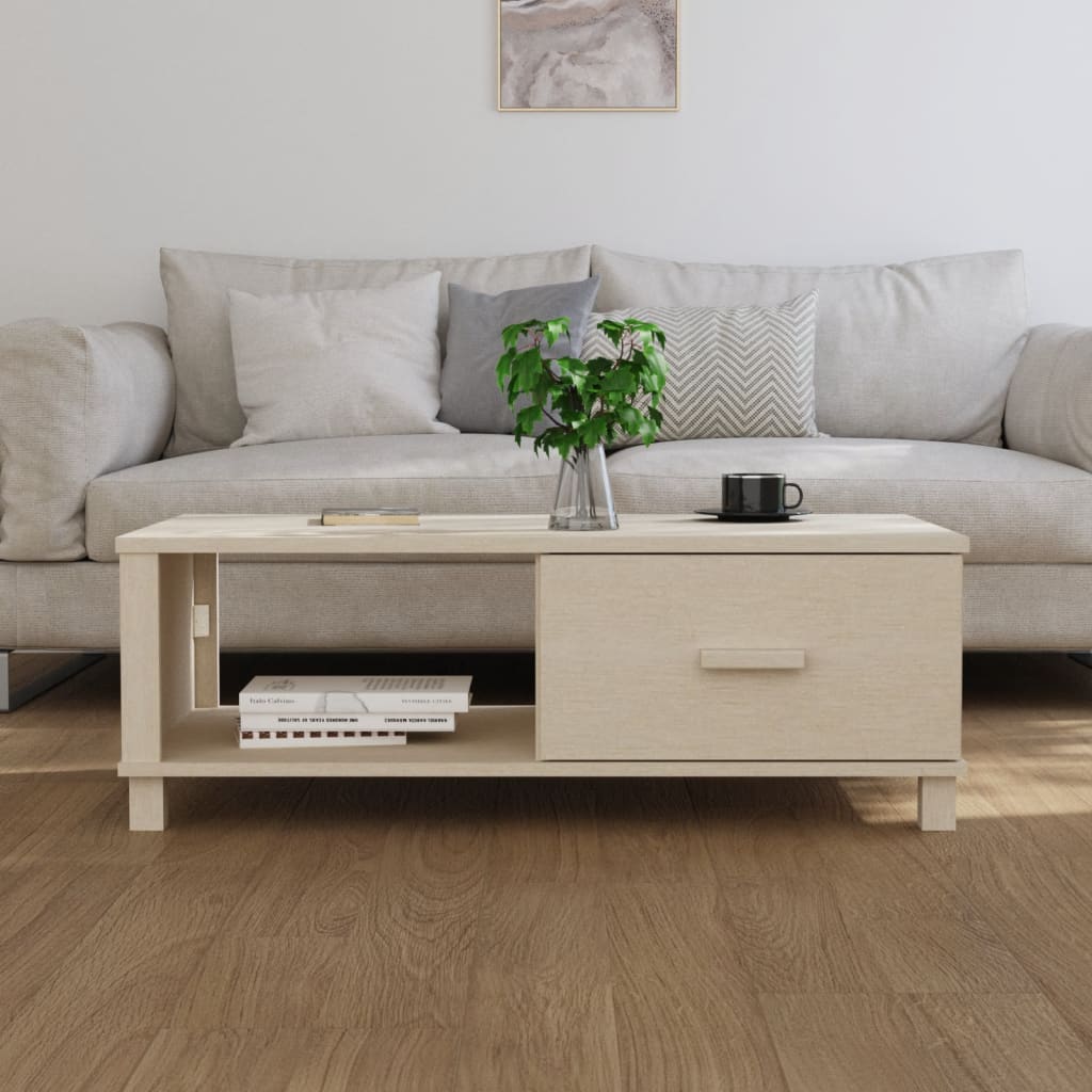 

vidaXL Salontafel 100x55x35 cm massief grenenhout honingbruin