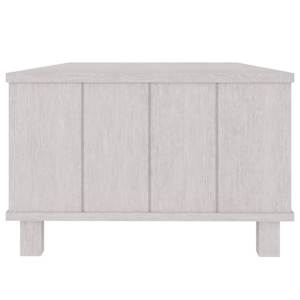 Konferenční stolek HAMAR bílý 100 x 55 x 35 cm masivní borovice - obrázek 6