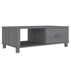 Konferenční stolek HAMAR tmavě šedý 100 x 55 x 35 cm borovice - obrázek 2