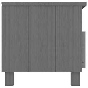 TV stolek HAMAR tmavě šedý 106 x 40 x 40 cm masivní borovice - obrázek 4