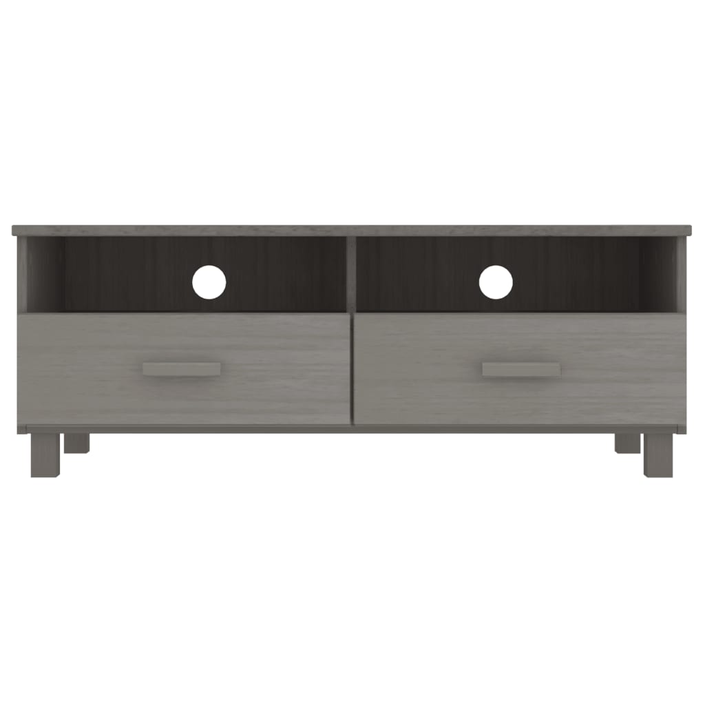 

vidaXL Tv-meubel 106x40x40 cm massief grenenhout lichtgrijs