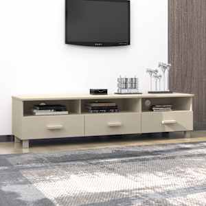 TV stolek HAMAR medově hnědý 158 x 40 x 40 cm masivní borovice - obrázek 7