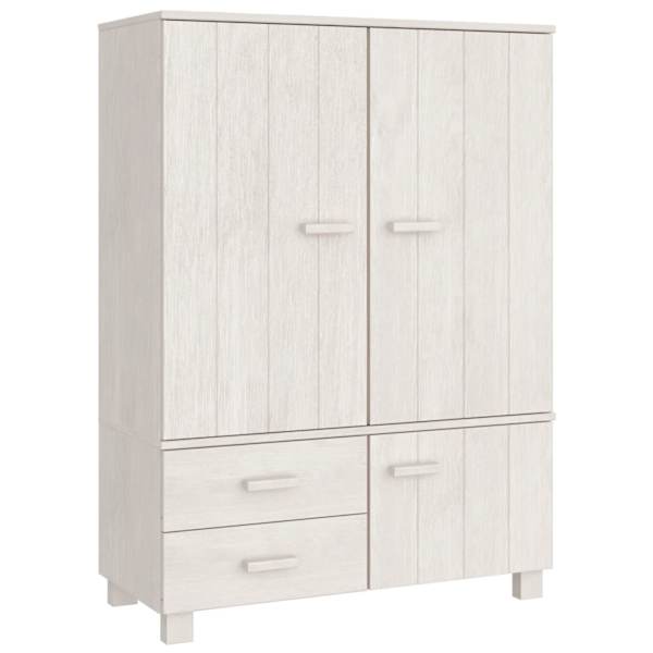 vidaXL garderoob "HAMAR", valge, 99x45x137 cm, m&auml;nnipuit