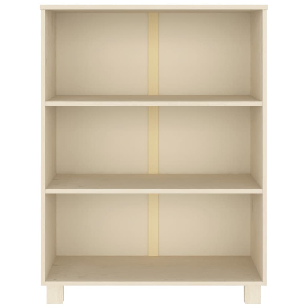

vidaXL Boekenkast 85x35x112 cm massief grenenhout honingbruin