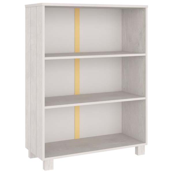 vidaXL raamatukapp "HAMAR", valge, 85x35x112 cm, m&auml;nnipuit