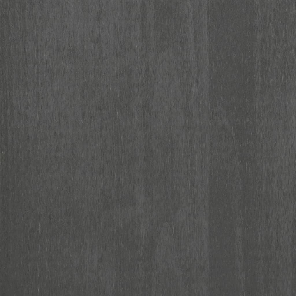Skříň HAMAR tmavě šedá 60 x 35 x 180 cm masivní borovice