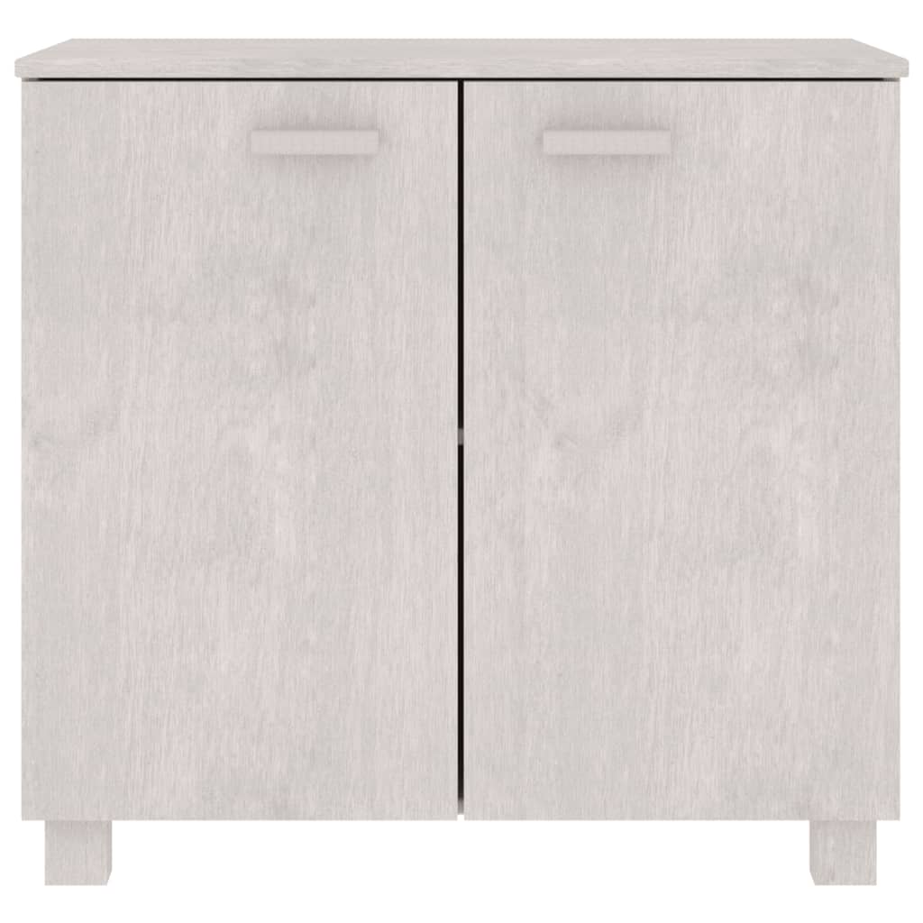 

vidaXL Dressoir 85x35x80 cm massief grenenhout wit