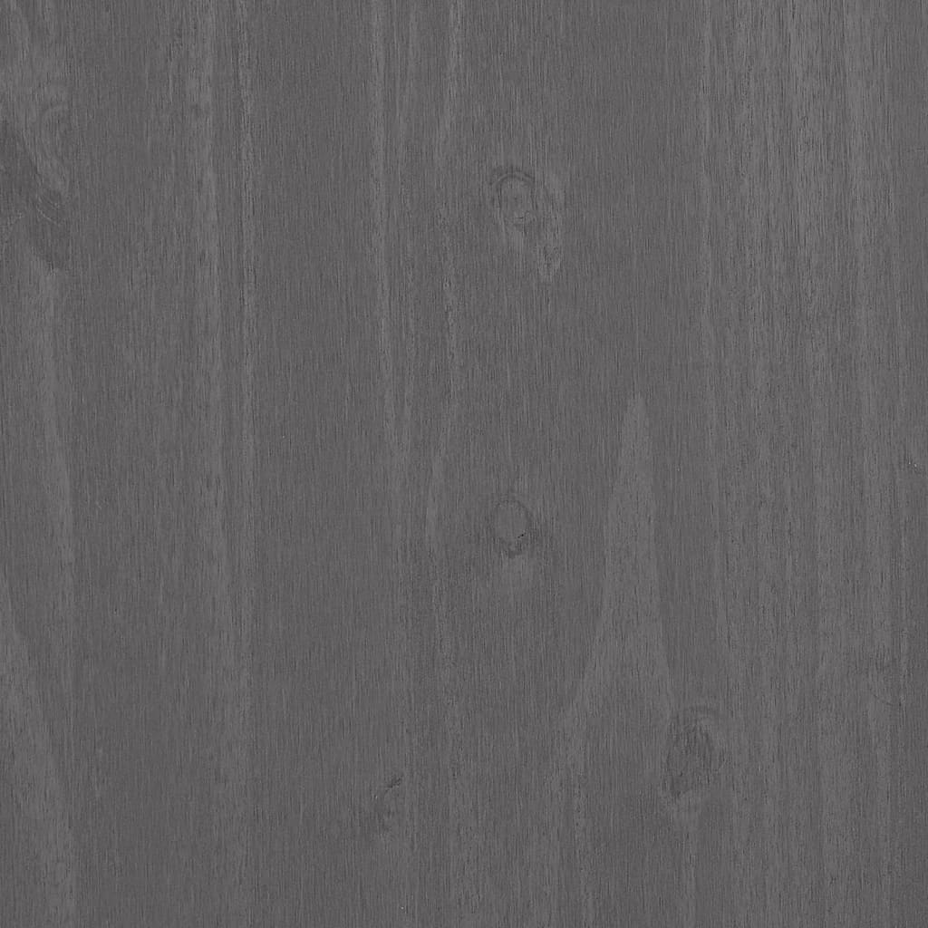 Příborník HAMAR světle šedý 85 x 35 x 80 cm masivní borovice