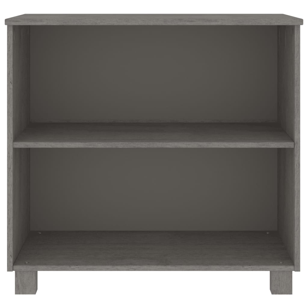 

vidaXL Dressoir 85x35x80 cm massief grenenhout lichtgrijs